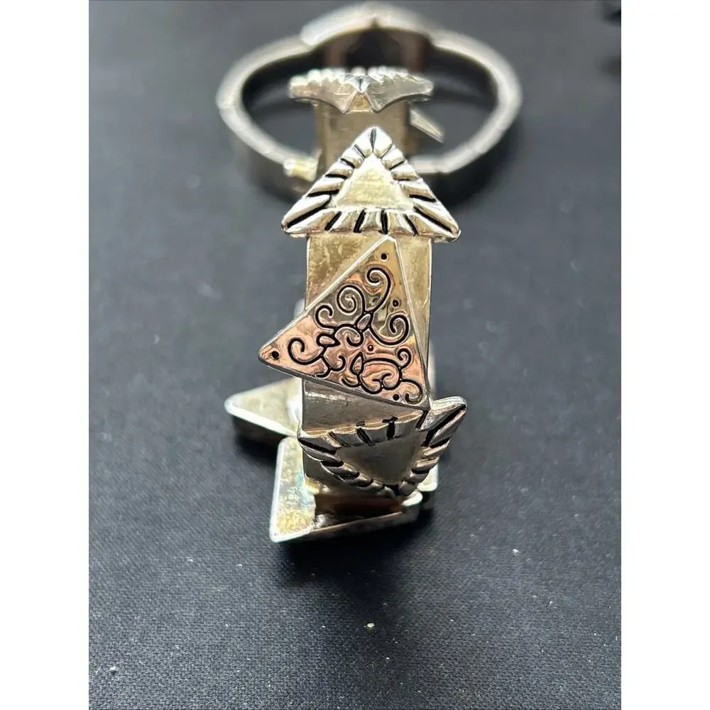 Geneva Unique Silver Tone Women’s Cuff Watch